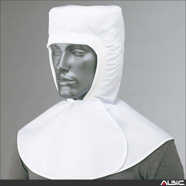 衛生頭巾_白衣_【861083-ait】 商品写真