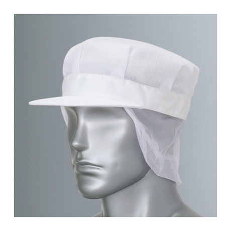 メッシュ帽_白衣_【861084-ait】 001.ホワイト