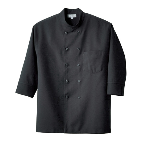 コックシャツ_白衣_【861201-ait】 010.ブラック