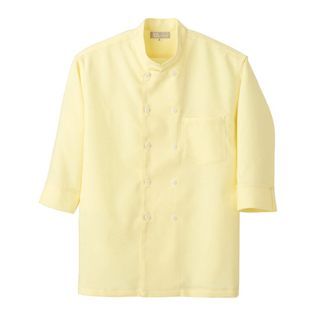 コックシャツ_白衣_【861201-ait】 019.イエロー
