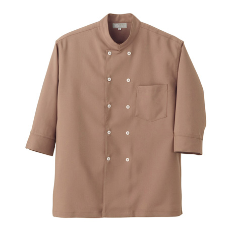 コックシャツ_白衣_【861201-ait】 022.ブラウン