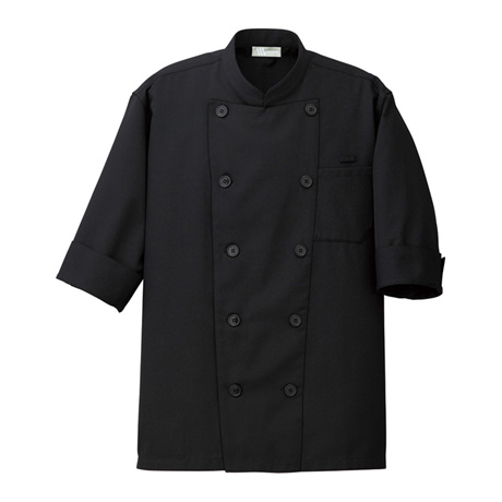 コックシャツ_白衣_【861221-ait】 010.ブラック
