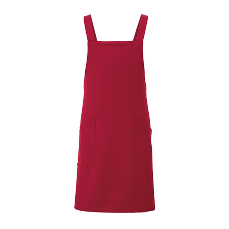 胸当てエプロン_サービス_【861238-ait】 109.ボルドー