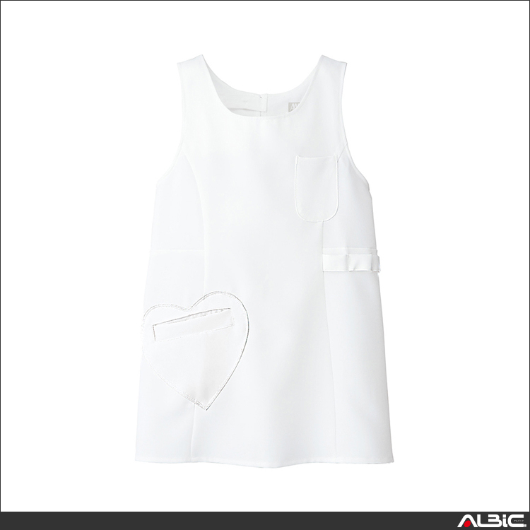 ハートポケットエプロン_サービス_【861371-ait】 商品写真
