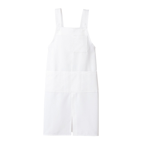 ロングエプロン_サービス_【861373-ait】 001.ホワイト