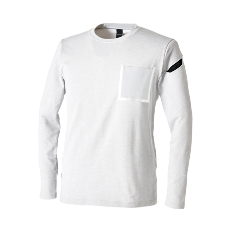 TS DELTAコーデュラワークロングTシャツ【8650-TSD】 05.ホワイト