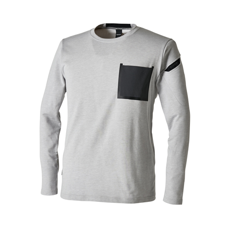 TS DELTAコーデュラワークロングTシャツ【8650-TSD】 25.アッシュグレー