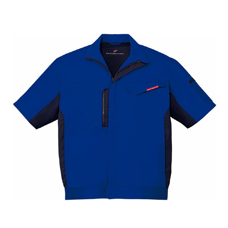 防汚製品制電ストレッチ半袖ジャンパー【87110-JIC】 C080.ロイヤルブルー