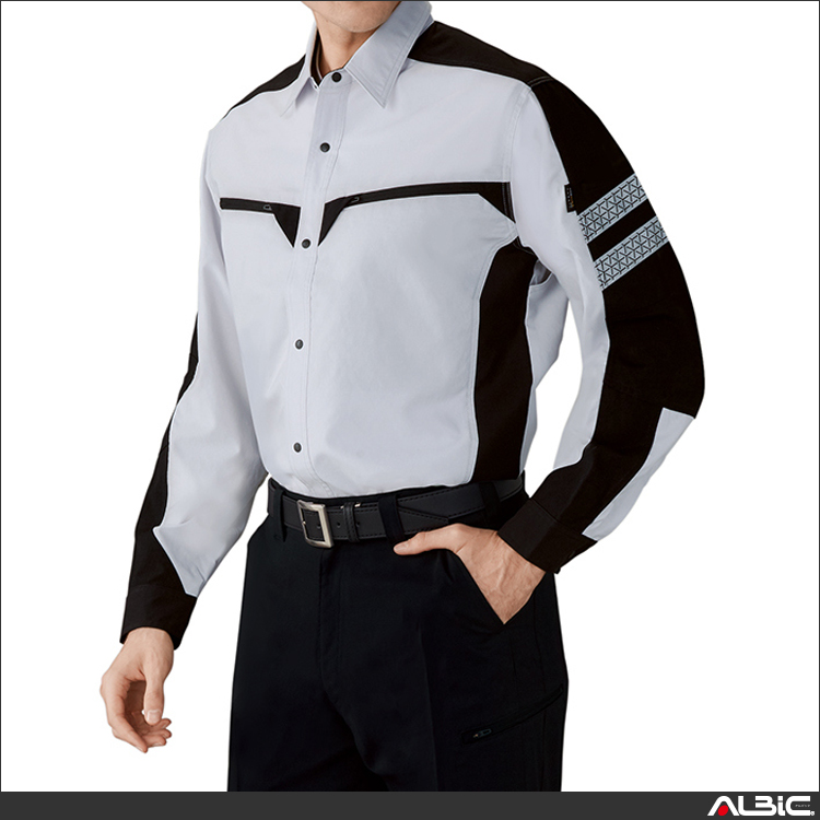 高強度ストレッチ長袖シャツ【87304-JIC】 商品写真