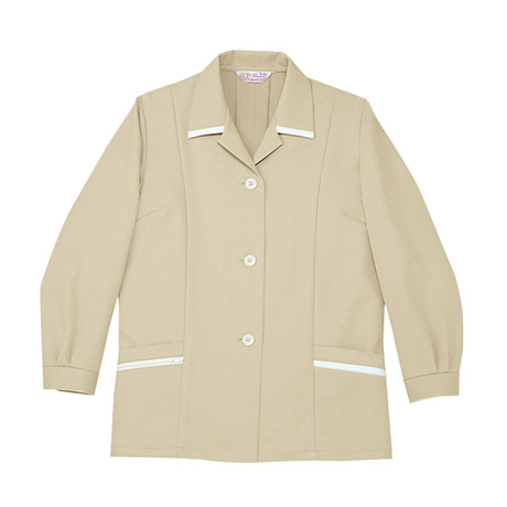 帯電防止ストレッチスモック【8801-JIC】 C017.アイボリー