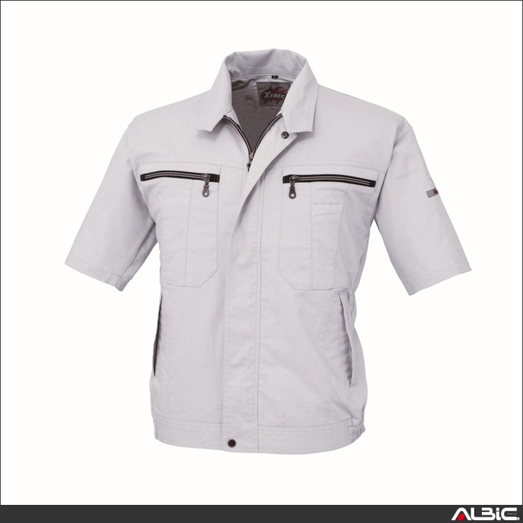 ストレッチ半袖ブルゾン【8891-XEB】 商品写真