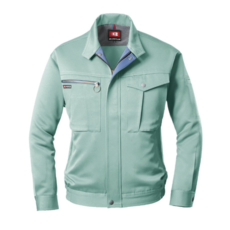 防汚加工ブルゾン【9001-BAT】 1.アースグリーン