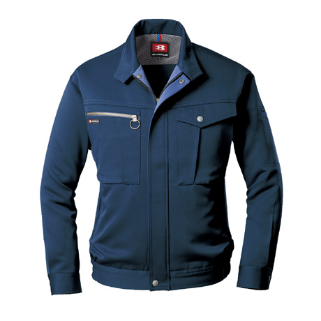 防汚加工ブルゾン【9001-BAT】 3.ネイビー