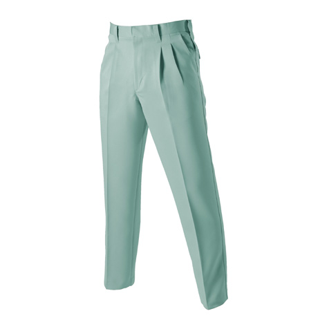 防汚加工ツータックパンツ【9003-BAT】 1.アースグリーン