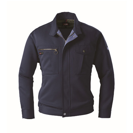 形態安定長袖ブルゾン【9021-BAT】 3.ネイビー