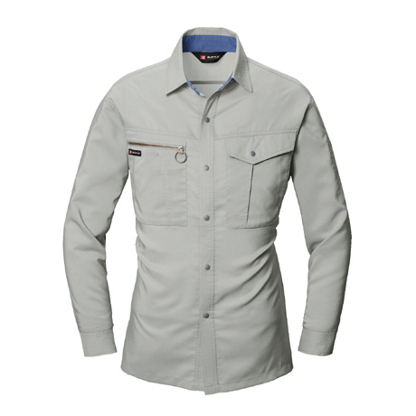 防汚加工長袖シャツ【9023-BAT】 2.シェル