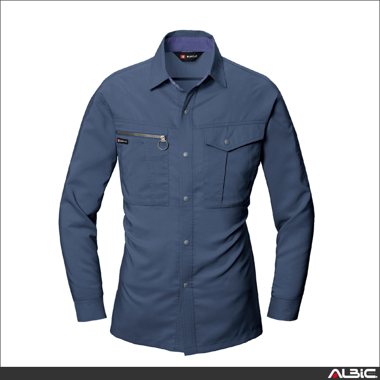 防汚加工長袖シャツ【9023-BAT】 商品写真