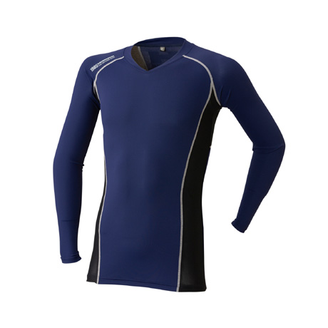 HUMMER 長袖クールコンプレッション【904515-ATK】 02.ネイビー