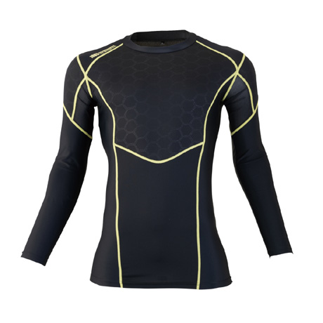 HUMMER ハイブリット長袖コンプレッション【905815-ATK】 12.ブラックイエロー