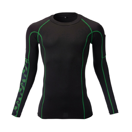 HUMMER  長袖コンプレッション【907015-ATK】 14.グリーン