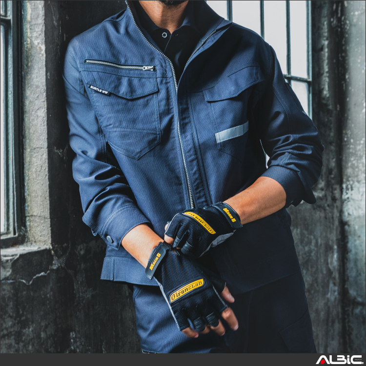 ストレッチ長袖ジャケット【9091-BAT】 商品写真