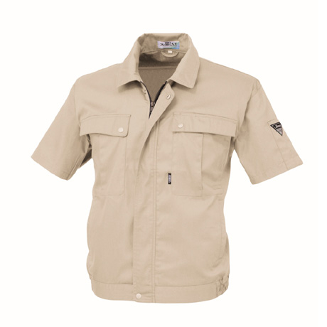 防縮防シワ半袖ブルゾン【9210-XEB】 31.アイボリー