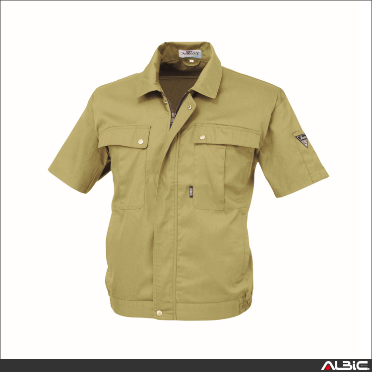 防縮防シワ半袖ブルゾン【9210-XEB】 商品写真