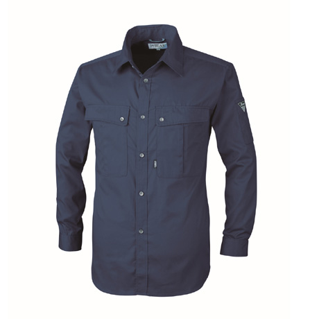 防縮防シワ長袖シャツ【9230-XEB】 10.コン