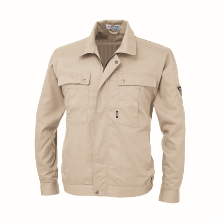 防縮防シワ長袖ブルゾン【9240-XEB】 31.アイボリー