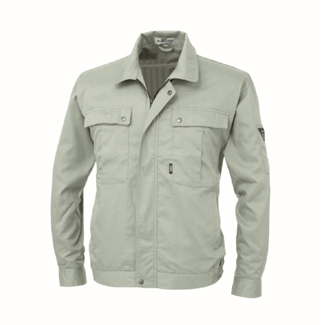 防縮防シワ長袖ブルゾン【9240-XEB】 61.モスグリーン