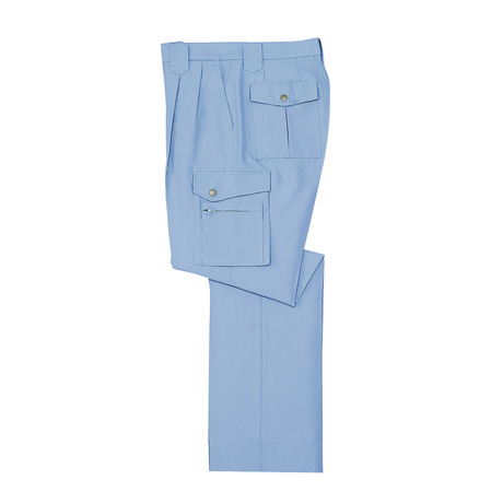 低発塵製品制電ツータックカーゴパンツ【927-JIC】 C025.ライトブルー