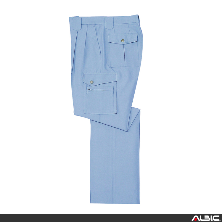 低発塵製品制電ツータックカーゴパンツ【927-JIC】 商品写真