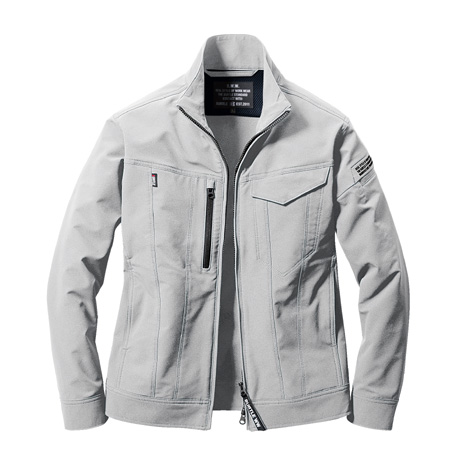 4WAYストレッチジャケット【9501-BAT】 5.シルバー