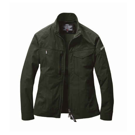 形態安定長袖ジャケット【9511-BAT】 61.アーミカーキ