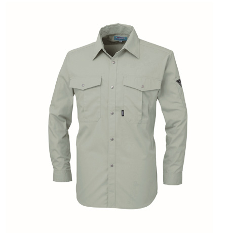 形態安定長袖シャツ【9930-XEB】 61.モスグリーン