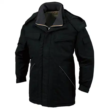 作業服 製品制電防寒コート ブラック 【A12366-COC】