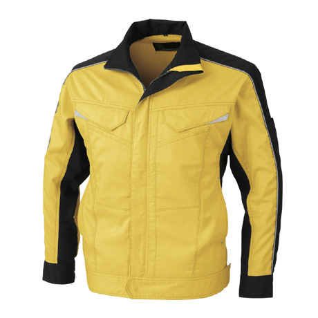 消臭・ストレッチ長袖ブルゾン【A2071-COC】 11.イエロー