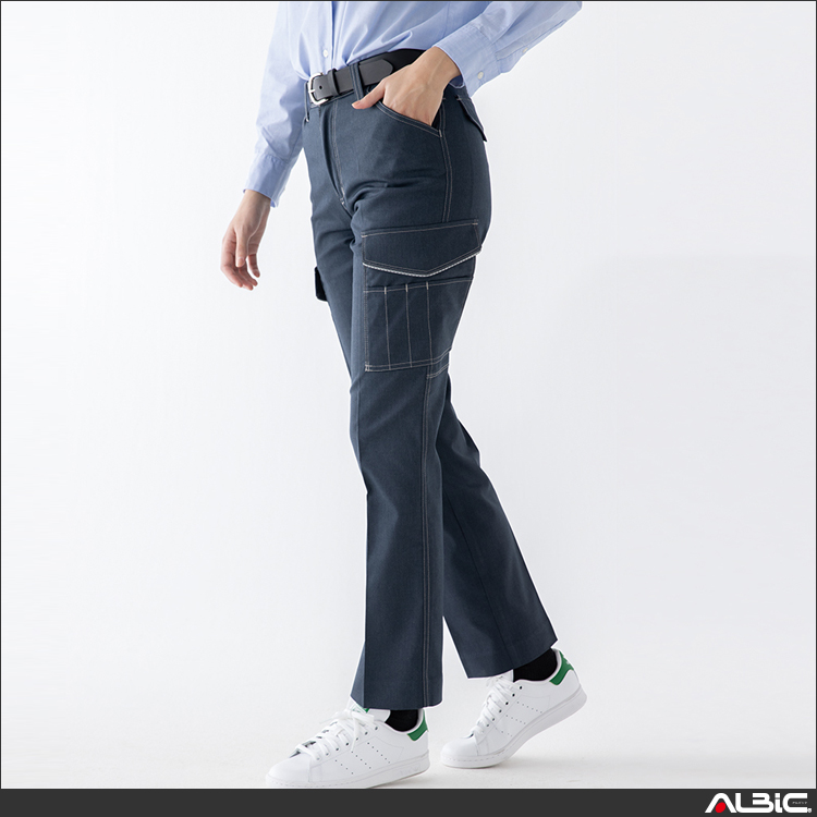 消臭・ストレッチ　レディースカーゴパンツ【A2076-COC】 商品写真