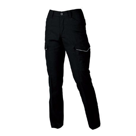 消臭ストレッチレディースカーゴパンツ【A2176-COC】 13.ブラック