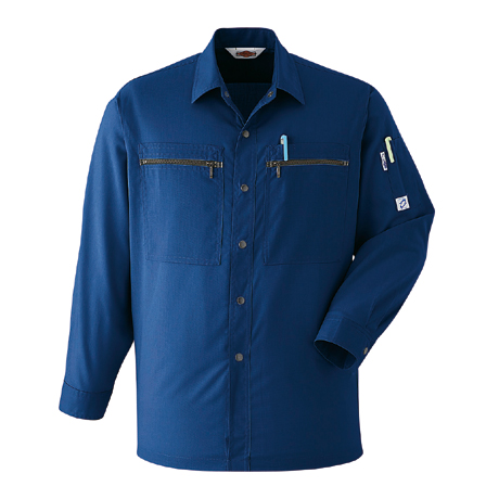 長袖シャツ【A24-ASC】 7.ネイビー