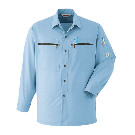 長袖シャツ【A24-ASC】 9.スイートブルー