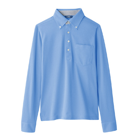 マルチ7ビズ長袖ポロシャツ【A278-COC】 7.サックス