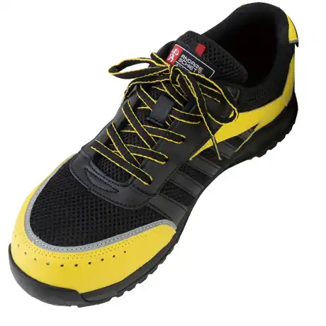 安全靴 セーフティースニーカー ブラック×イエロー 【A44000-COC】 