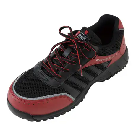 安全靴 セーフティースニーカー ブラック×レッド 【A44000-COC】 