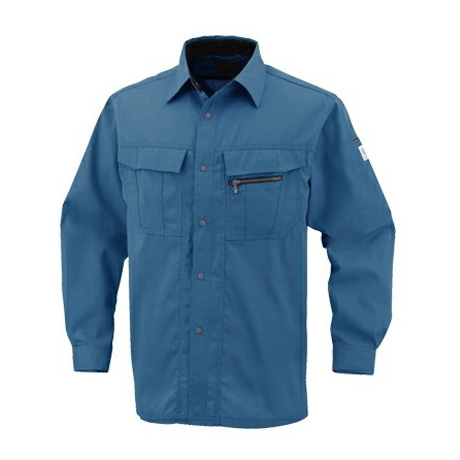 エコ5IVEスター長袖シャツ【A4458-COC】 6.シエロブルー