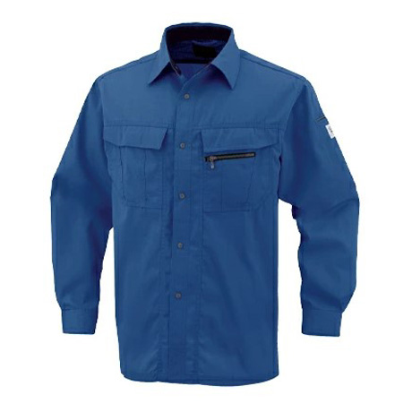 エコ5IVEスター長袖シャツ【A4458-COC】 16.スカイブルー