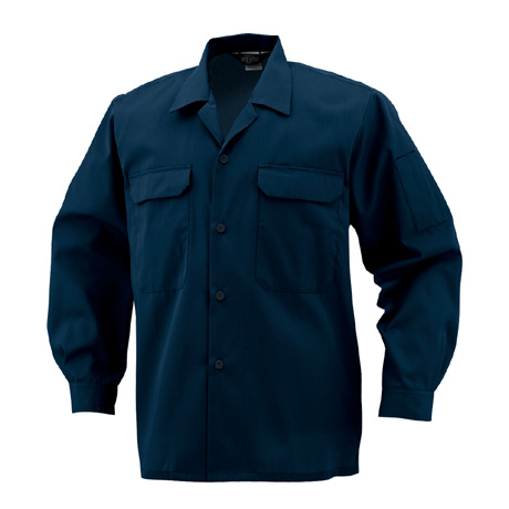 エコ5IVEスター開襟長袖シャツ【A6658-COC】 1.ネイビー