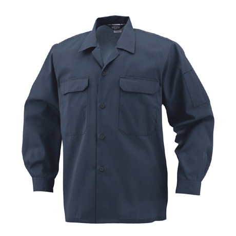 エコ5IVEスター開襟長袖シャツ【A6658-COC】 23.チャコール