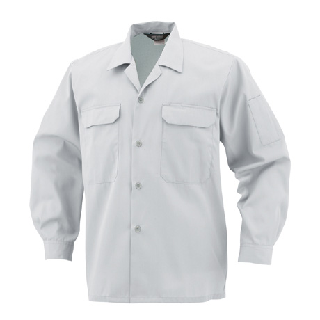 エコ5IVEスター開襟長袖シャツ【A6658-COC】 33.シルバー