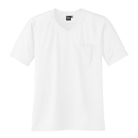 冷感半袖VネックTシャツ【A667-COC】 0.ホワイト